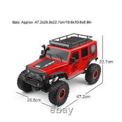 1/10 2.4Ghz RC Car 4×4 Electric Rock Crawler Toy with LED Light off-road Vehicle