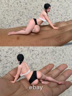 1/12 1/16 1/18 Fallen Ponytail Pretty Girl Model Scene Car Vehicle Toy