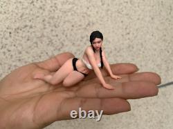 1/12 1/16 1/18 Fallen Ponytail Pretty Girl Model Scene Car Vehicle Toy