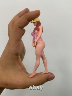 1/12 1/16 1/18 Flower Swimsuit Wearing Hat Girl Model Scene Car Vehicle Toy