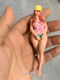 1/12 1/16 1/18 Flower Swimsuit Wearing Hat Girl Model Scene Car Vehicle Toy