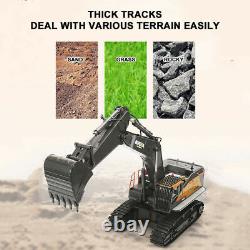 1/14 RC Excavator 22 Channel Remote Control Digger Toy Construction Vehicle Car