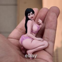 1/18 1/16 1/12 Miniatures Pink Lace Beauty Girl Scene Figures For Cars Vehicles