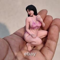 1/18 1/16 1/12 Miniatures Pink Lace Beauty Girl Scene Figures For Cars Vehicles