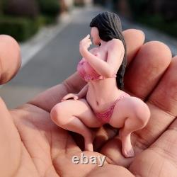 1/18 1/16 1/12 Miniatures Pink Lace Beauty Girl Scene Figures For Cars Vehicles