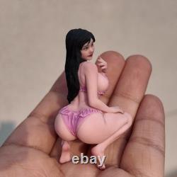 1/18 1/16 1/12 Miniatures Pink Lace Beauty Girl Scene Figures For Cars Vehicles