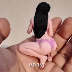 1/18 1/16 1/12 Miniatures Pink Lace Beauty Girl Scene Figures For Cars Vehicles
