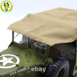 1/18 BEEP WC51 Military Vehicle Diecast Model Toy Car Gifts For Friends
