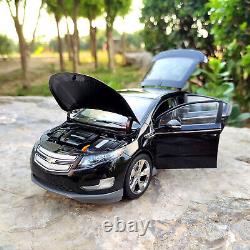 1/18 Chevrolet Volt Electric Vehicle Black Diecast Model-Cardboard box has tear