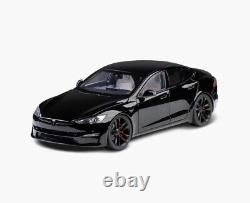 1/18 Diecast Mini Tesla Model S Solid Black Car Toys Gift NEW