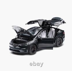 1/18 Diecast Mini Tesla Model X P100D SUV Stealth Grey Car Toys Gift NEW