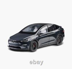 1/18 Diecast Mini Tesla Model X P100D SUV Stealth Grey Car Toys Gift NEW