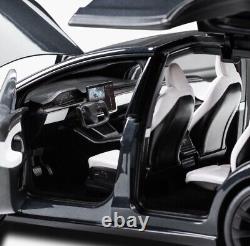 1/18 Diecast Mini Tesla Model X P100D SUV Stealth Grey Car Toys Gift NEW