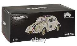 1/18 Hot Wheels Volkswagen Beetle # 53 Herbie Goes to Monte Carlo ELITE BLY22