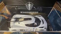 1/18 Koenigsegg Jesko Crystal White Resin Model Car 1 of 125