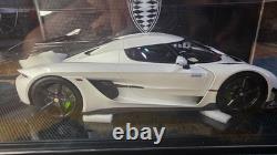 1/18 Koenigsegg Jesko Crystal White Resin Model Car 1 of 125
