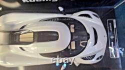 1/18 Koenigsegg Jesko Crystal White Resin Model Car 1 of 125