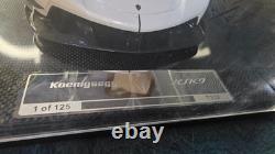 1/18 Koenigsegg Jesko Crystal White Resin Model Car 1 of 125