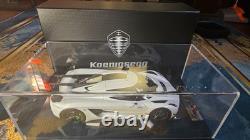 1/18 Koenigsegg Jesko Crystal White Resin Model Car 1 of 125