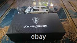 1/18 Koenigsegg Jesko Crystal White Resin Model Car 1 of 125
