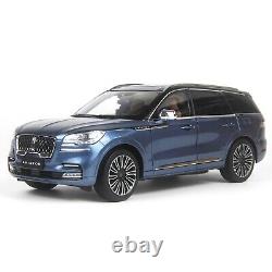 1/18 Lincoln Aviator Blue Metal Diecast Model Car SUV Toys Gifts For Friends