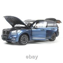 1/18 Lincoln Aviator Blue Metal Diecast Model Car SUV Toys Gifts For Friends