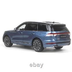 1/18 Lincoln Aviator Blue Metal Diecast Model Car SUV Toys Gifts For Friends