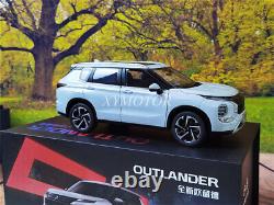 1/18 Mitsubishi OUTLANDER SUV 2023 Diecast Model Car Toys Gifts Display White