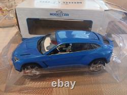 1/18 Model Car Group Lamborghini Urus S Model Blue /WHITE interiores Rare