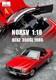1/18 Norev 1986 Benz 350sl Alloy Car Model (red)