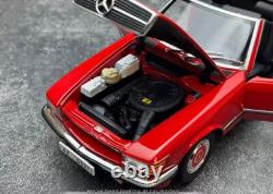 1/18 Norev 1986 Benz 350SL Alloy Car Model (Red)