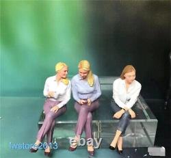 1/18 OL Beauty Girl 4 Resin Figurines Figures Model For Cars Vehicles Toys