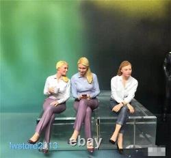 1/18 OL Beauty Girl 4 Resin Figurines Figures Model For Cars Vehicles Toys