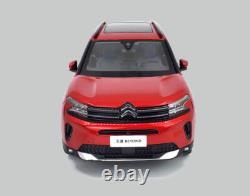 1/18 Scale Diecast Model Red Citroen C5 Beyond 2022 Paudi Car Miniature Toy Gift