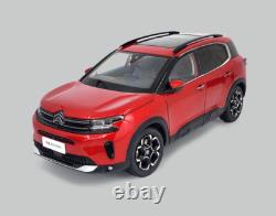 1/18 Scale Diecast Model Red Citroen C5 Beyond 2022 Paudi Car Miniature Toy Gift