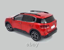 1/18 Scale Diecast Model Red Citroen C5 Beyond 2022 Paudi Car Miniature Toy Gift