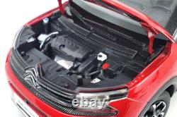 1/18 Scale Diecast Model Red Citroen C5 Beyond 2022 Paudi Car Miniature Toy Gift