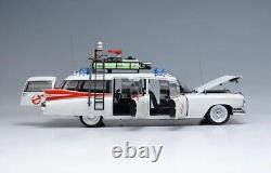 1/18 Scale Fine Edition Elite Ecto-1 Car Model Metal Diecast Model Toy Vehicle f