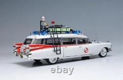 1/18 Scale Fine Edition Elite Ecto-1 Car Model Metal Diecast Model Toy Vehicle f