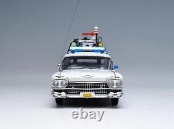 1/18 Scale Fine Edition Elite Ecto-1 Car Model Metal Diecast Model Toy Vehicle f