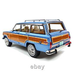 1/18 Scale Jeep Grand Wagoneer 1991 DD MODELS Blue METALLIC Diecast Model Car