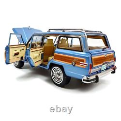 1/18 Scale Jeep Grand Wagoneer 1991 DD MODELS Blue METALLIC Diecast Model Car