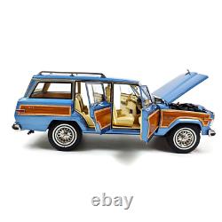 1/18 Scale Jeep Grand Wagoneer 1991 DD MODELS Blue METALLIC Diecast Model Car