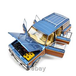 1/18 Scale Jeep Grand Wagoneer 1991 DD MODELS Blue METALLIC Diecast Model Car