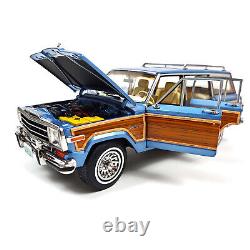 1/18 Scale Jeep Grand Wagoneer 1991 DD MODELS Blue METALLIC Diecast Model Car