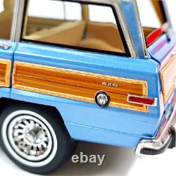 1/18 Scale Jeep Grand Wagoneer 1991 DD MODELS Blue METALLIC Diecast Model Car