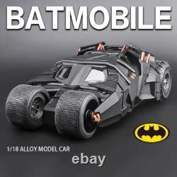 1/18 Scale The Batman Batmobile Tumbler Model Diecast Vehicle Car Sound Light