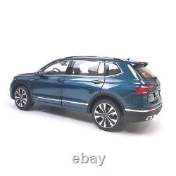 1/18 Scale Volkswagen Tiguan L 2022 Blue Diecast Car Model Collectibles Gift Toy