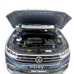 1/18 Scale Volkswagen Tiguan L 2022 Blue Diecast Car Model Collectibles Gift Toy
