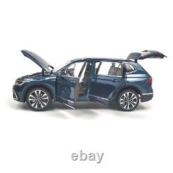 1/18 Scale Volkswagen Tiguan L 2022 Blue Diecast Car Model Collectibles Gift Toy